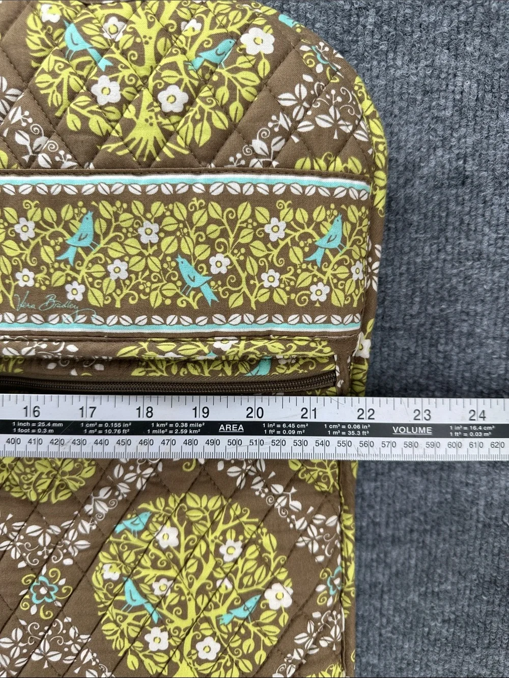 Vera Bradley Garment Bag Quilted Cotton Sittin In A Tree
